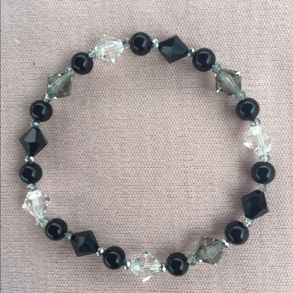 Salt & Pepper Swarovski Crystal bracelet